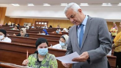 صورة رئيس جامعة المنوفية يتفقد اختبارات قدرات كلية الإعلام ٢٠٢٢/ ٢٠٢٣