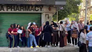 صورة توافد طلاب الثانوية العامة “دور ثان” لأداء امتحان مادتي اللغة العربية والتربية الدينية