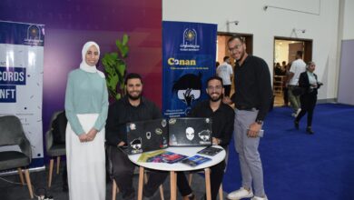 صورة طلاب جامعة حلوان يشاركون في مؤتمر مصر للأمن السيبراني وأنظمة استخبارات المعلومات