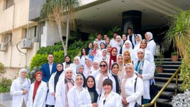 صورة طلاب جامعة بدر في زيارة ميدانية لكبرى شركات الأدوية