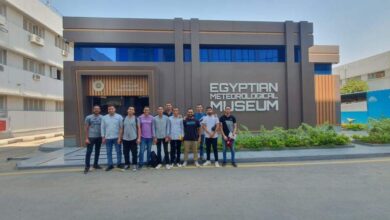 صورة طلاب علوم الملاحةوالفضاء بجامعة بني سويف يختتمون تدريبهم الصيفي بهيئة الأرصاد الجوية