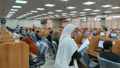 صورة 581 طالبا بالفرقة الأولى تمريض الإسماعيلية الأهلية يؤدون امتحانات متطلبات الجامعة