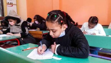 صورة جدول امتحانات شهر فبراير 2024 للصف الرابع والخامس والسادس الابتدائي بالغربية