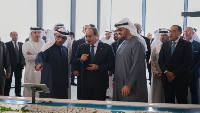 صورة توقيع عقود مشروع رأس الحكمة التنموي بحضور السيسي ومحمد بن زايد